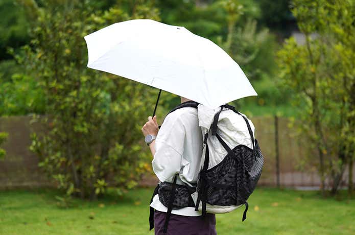 エバニュー Airy L.F. umbrella使用