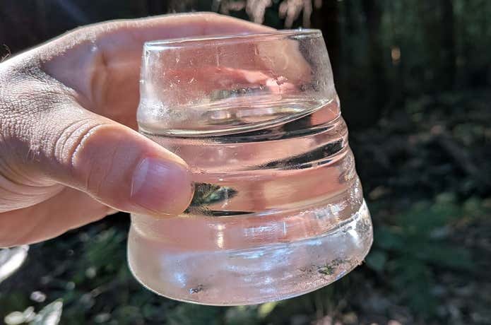 浄水された水