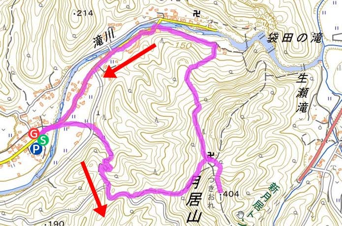 月居観音堂・月居山周回コース