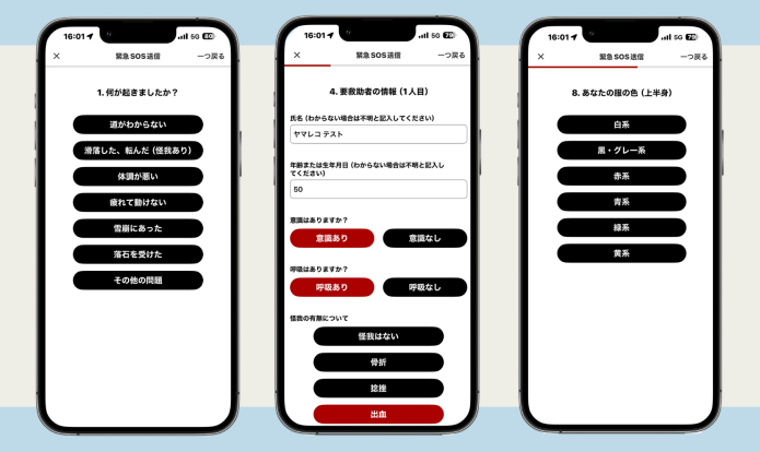 質問画面