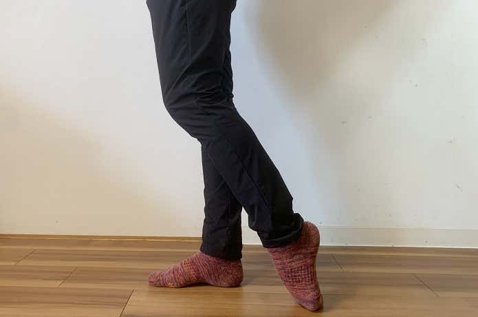 すねのストレッチ