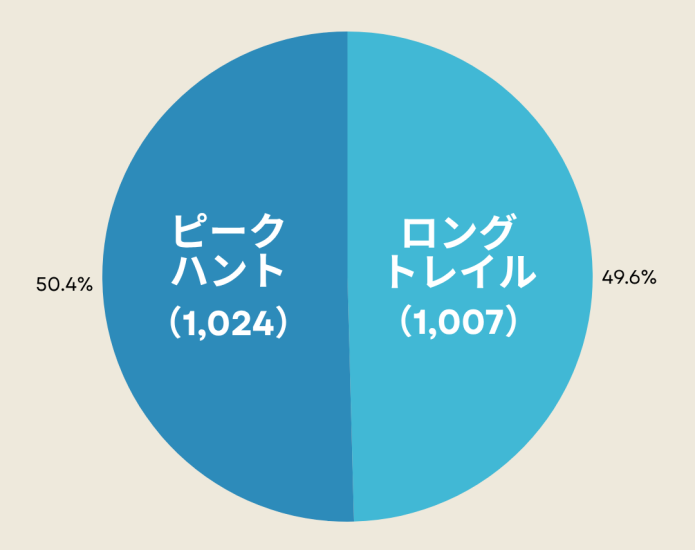 ロングトレイル	1007
ピークハント	1024