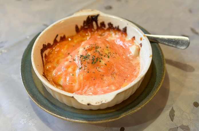 豆腐のメンタイ焼き