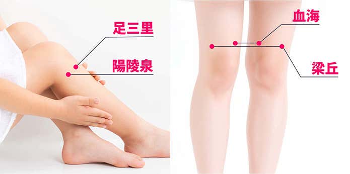 膝周りのツボ