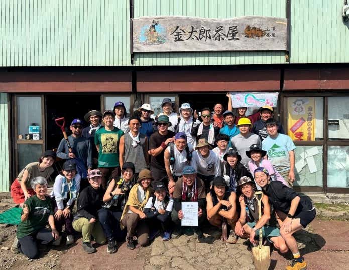 2回目の登山道整備の様子