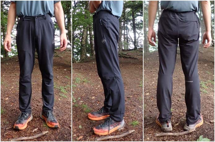 マムート「トレッカーズ 3.0 ソフトシェル パンツ アジアンフィット」のサイズ感