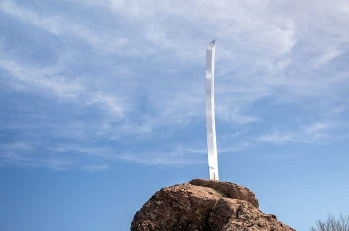 男体山頂上のシンボル