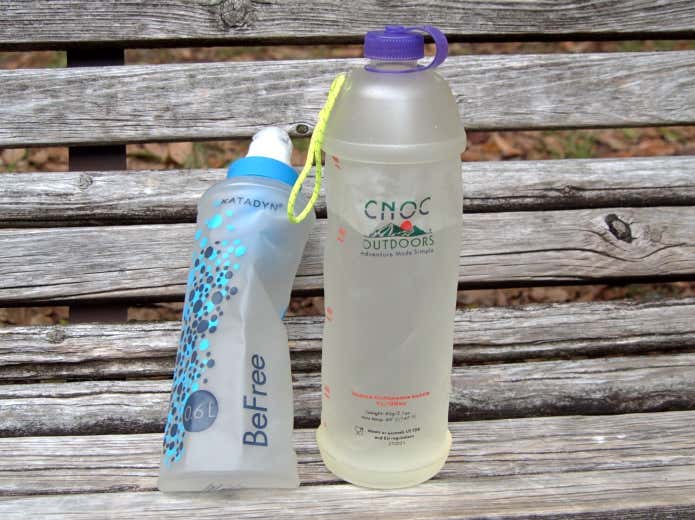 浄水器と折りたたみボトル