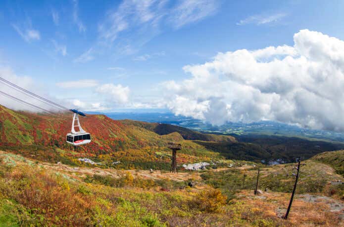 那須ロープウェイと那須連山