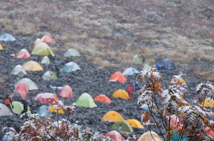 紅葉時期は降雪のリスクも
