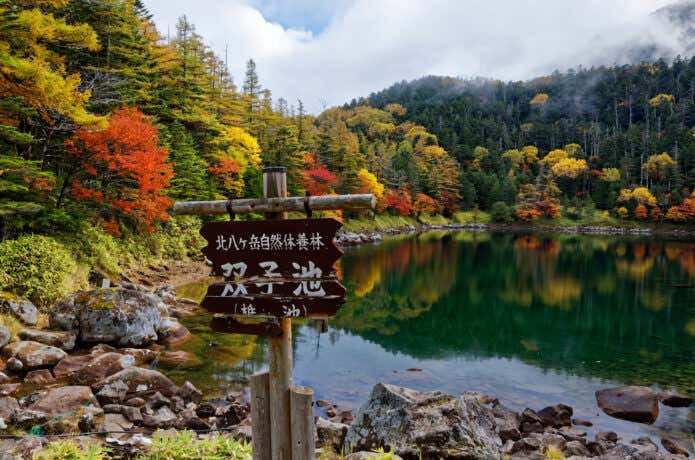 紅葉の双子池