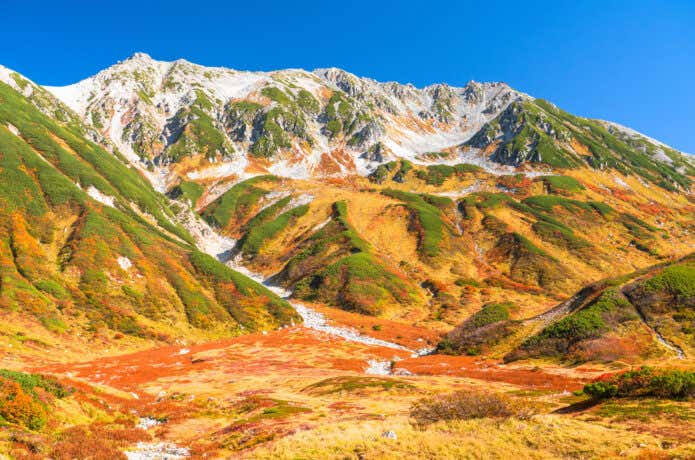 紅葉の立山連峰