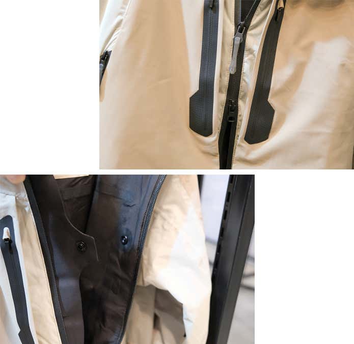 【9,800円】X Shelter 断熱βプレミアム超透湿防水防寒ジャケット 止水ファスナとバタつき防止のタブ
