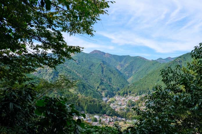 休憩スポットからの展望