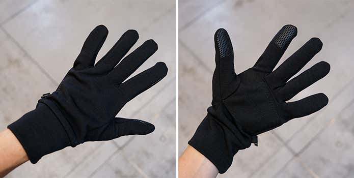【980円】Merino TECH アクティブインサレーショングローブ
手のひら側と甲側
