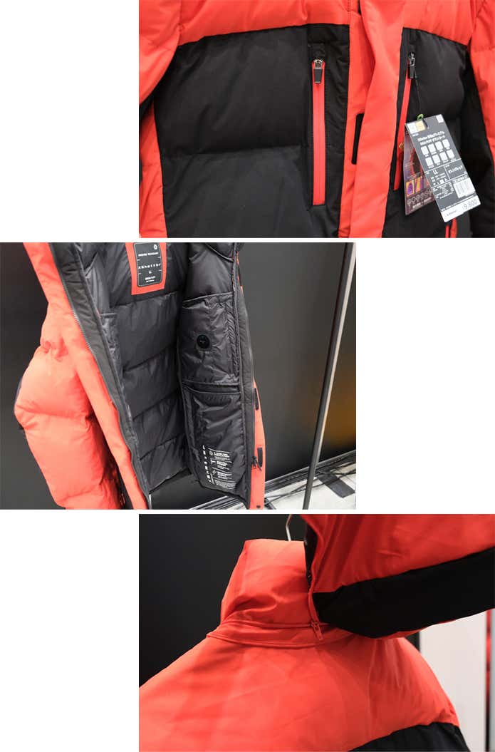 【9,800円】X Shelter 断熱αプレミアムギガパフダウンコート ディテール