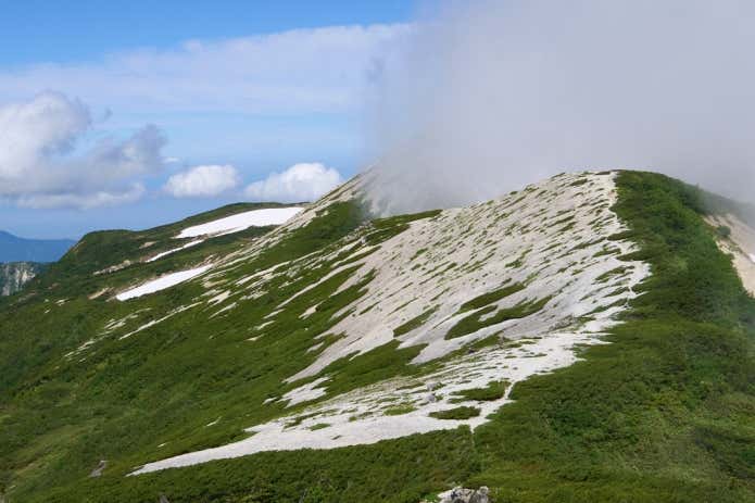 軽量ウインドシェル　高山　森林限界　風