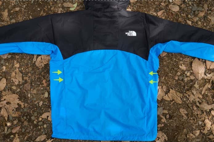 ザ・ノース・フェイス　スワローテイルフーディ　ベンチレーション　位置