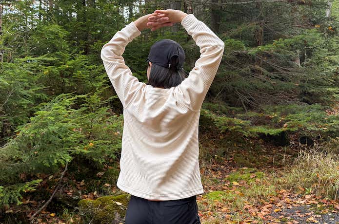 肩周りも余裕があって動かしやすい