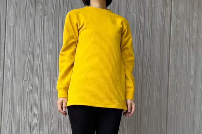 リップルニット ロングシャツ