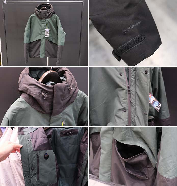 【5,800円】X Shelter 断熱α防水防寒ジャケット ディテール