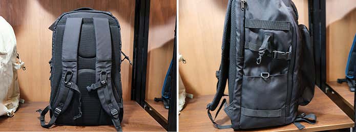 【4,900円】アーバンライトバックパック 背面と側面