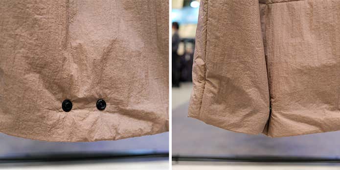 【1,900円】エクスプロレーションベスト 裾調整用のスナップボタン