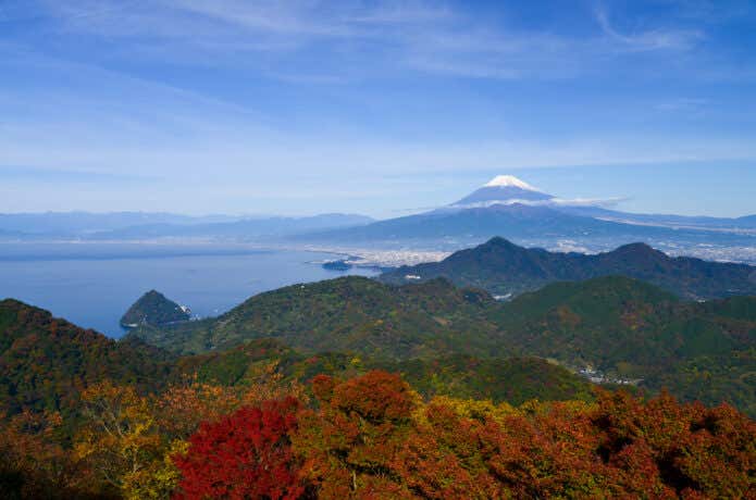 沼津アルプスと富士山