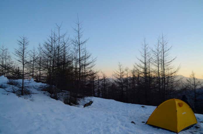 雪上テント泊