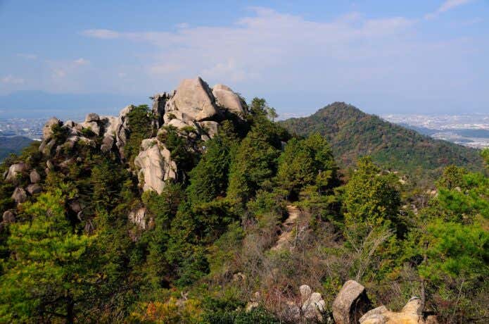 金勝アルプス天狗岩