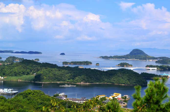 観海アルプス高舞登山展望所より