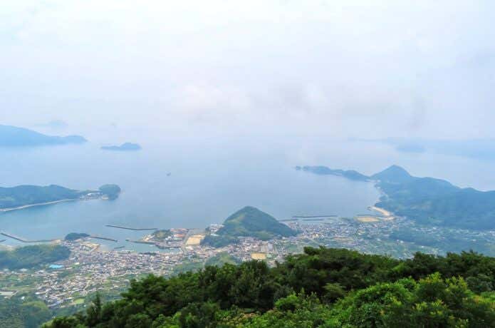 嵩山展望テラスからの眺め