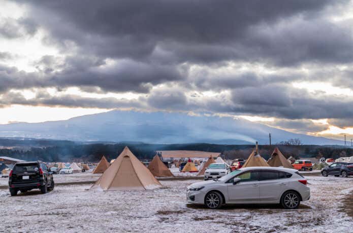 冬のオートキャンプ