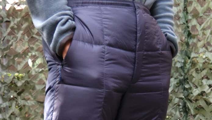 ライトアルパイン ダウンパンツのポケット