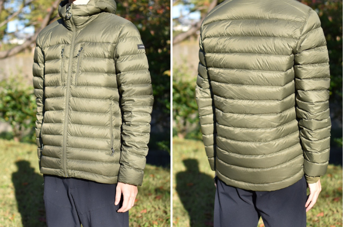 FORCLAZ ダウンジャケット TREK 500 メンズ　着用イメージ