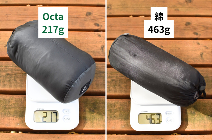 Octa重さ比較2