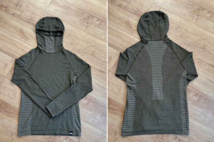 ワッフル ウール フーディー/前モデル/カラー:オリーブ