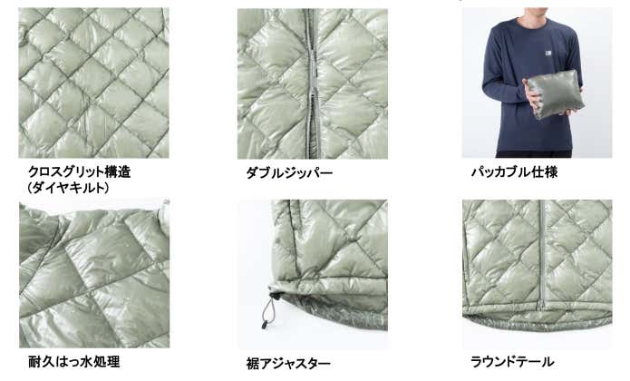 カリマー cross grid down jkt ディテール