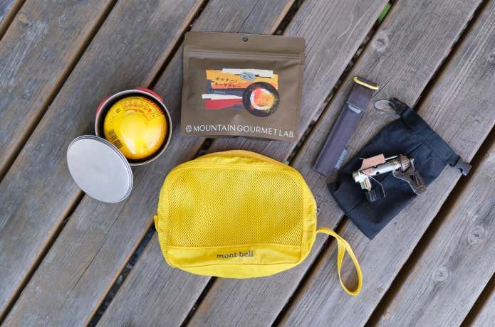 モンベル　メッシュケース S　調理器具一式