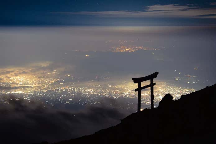 御殿場や富士宮の夜景
