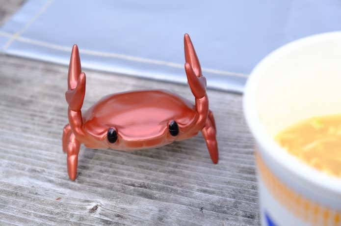 カニさんとカップラーメン