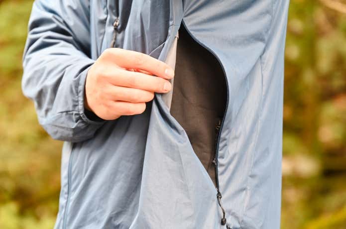 ミューラップフーディのベンチレーション