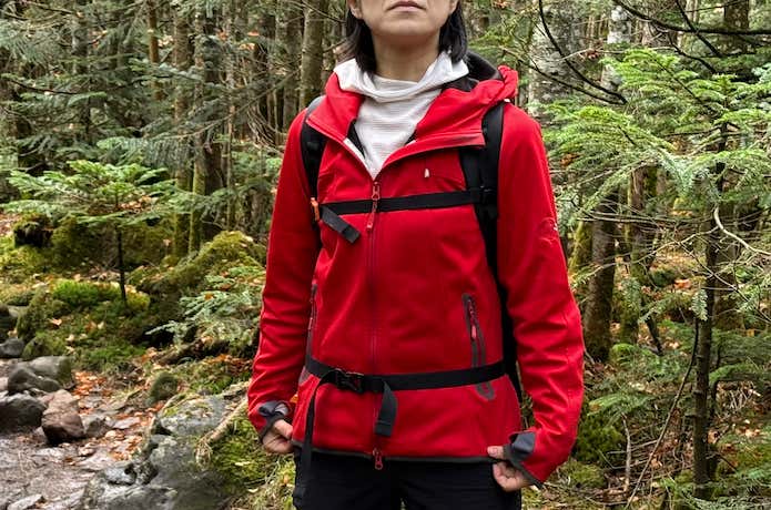 ワッフルウールのレイヤリング