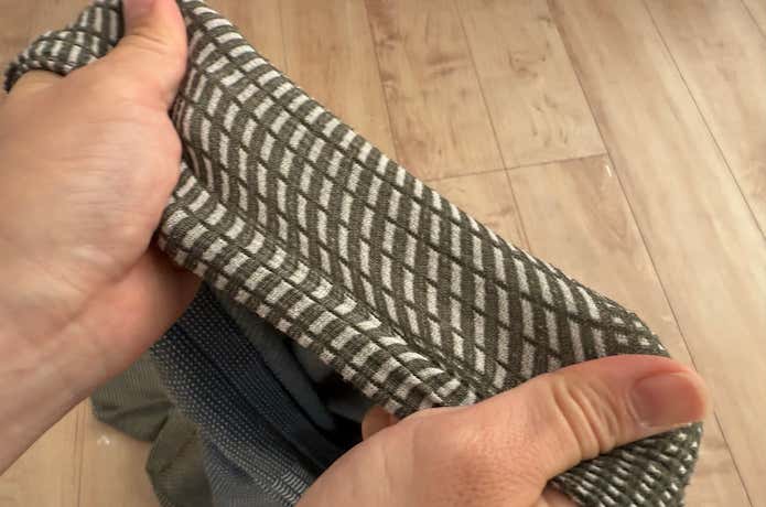 ワッフル生地は伸縮性も抜群