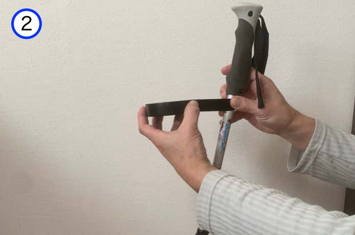 自己融着テープの貼り付け手順2