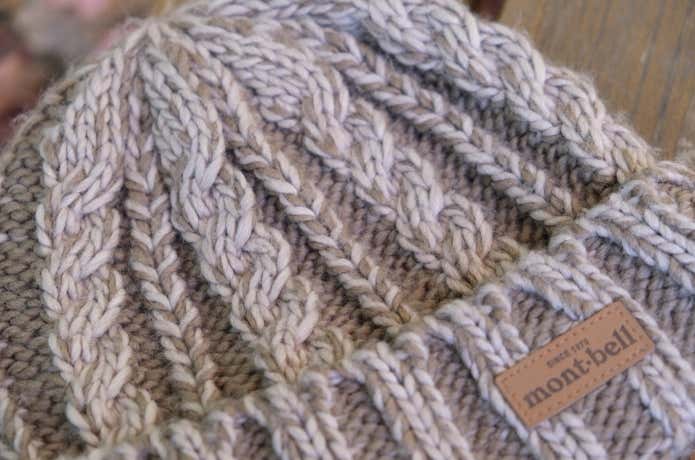 モンベル ローゲージ ニットキャップ #3 編地