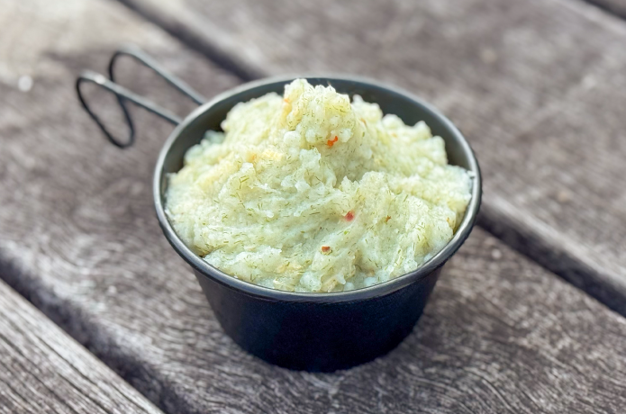 マウンテングルメラボのすじ青のり香るポテトピュレ（完成）