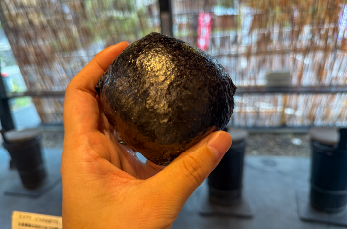 拳ほどの大きさの爆弾おにぎり