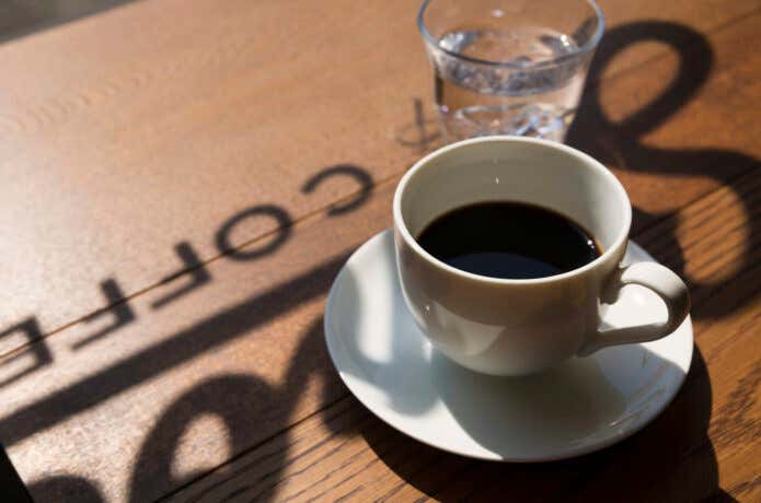 カフェのコーヒー