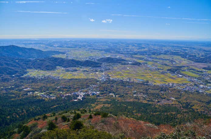 筑波山・男体山からは広大な関東平野が望める